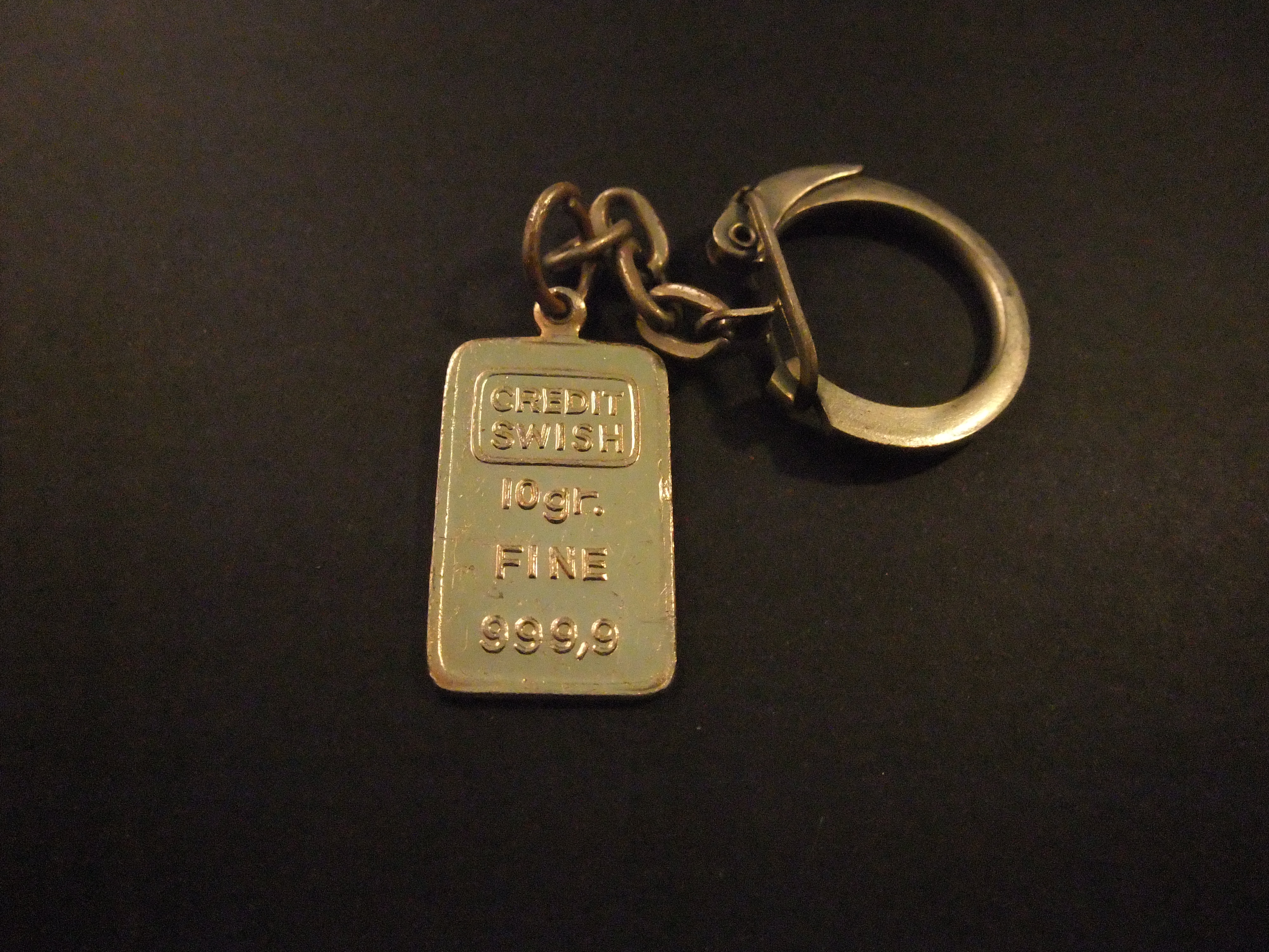 Credit Swish 10 gram Fine 999.9 sleutelhanger